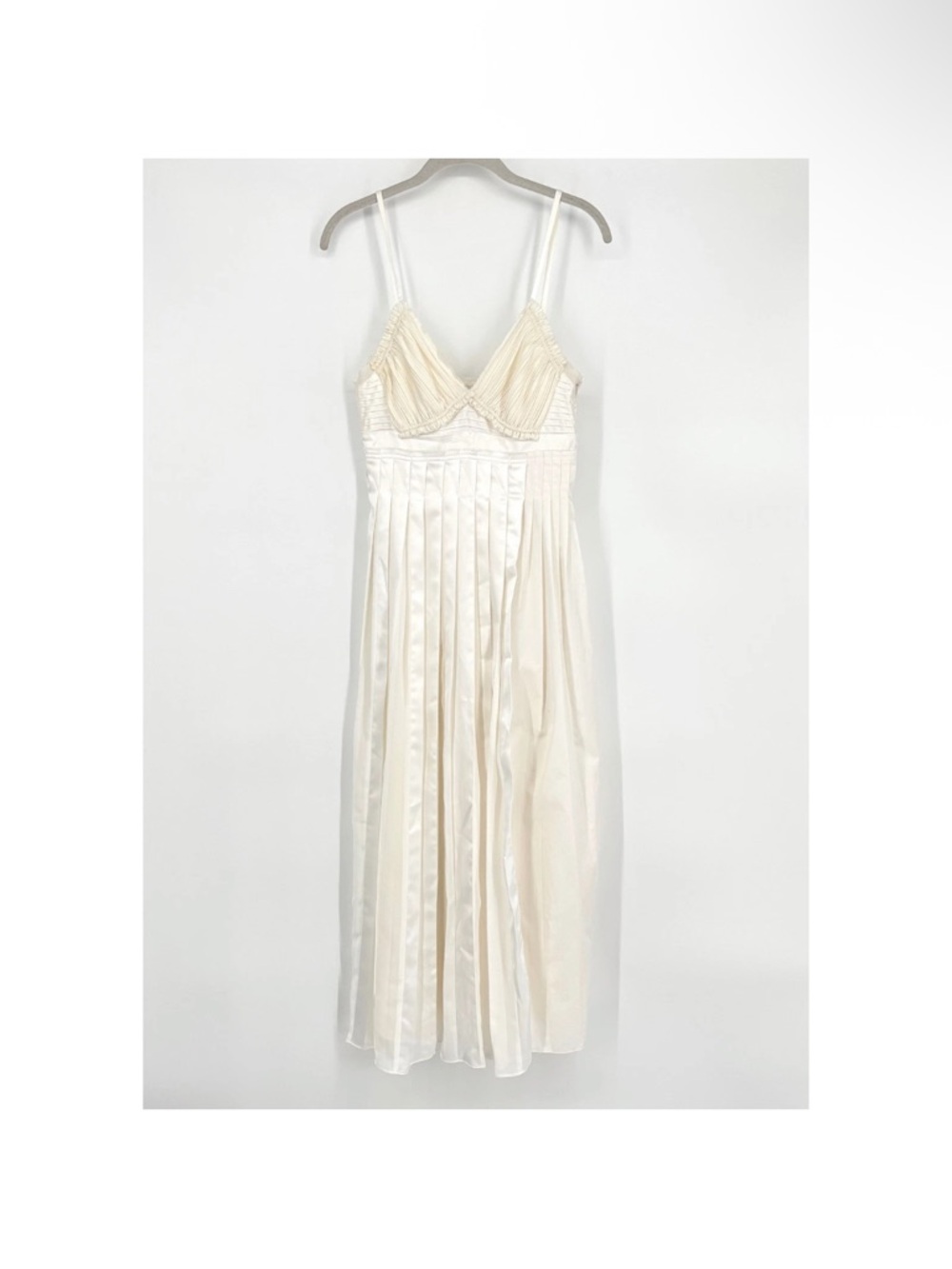 3.1 Phillip Lim Ivory and Cream Mixed-Texture Midi Dress - Picture 6 of 16
